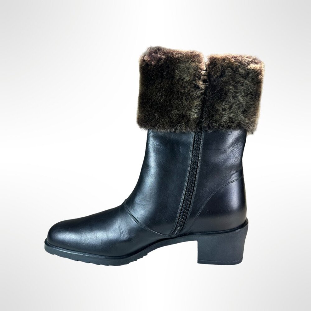 Ferragamo Black Boots, Size 5, worn once/twice